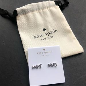 kate spade new york “mrs” earrings